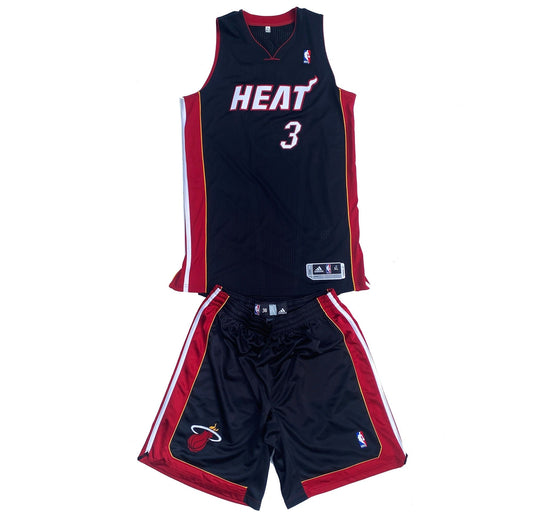 Miami Heat Dwyane Wade Adidas Authentic Rev30 Jersey + Shorts NEW