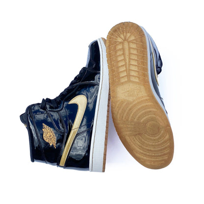 Nike Air Jordan 1 Black/Gold PL Patent 2013 Sample