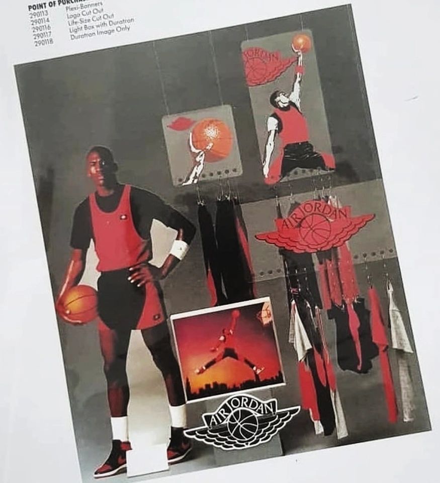 Nike Air Jordan 1 Original 1985 P.O.P. Acrylic Display