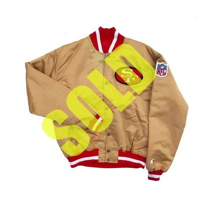 San Francisco 49ers Gold Starter Jacket Size Large