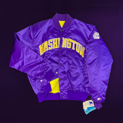 Washington Huskies 90s Starter Satin Jacket NEW w/ Tags