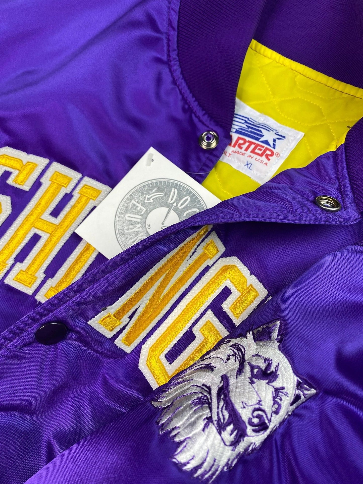 Washington Huskies 90s Starter Satin Jacket NEW w/ Tags
