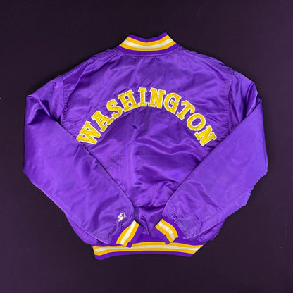 Washington Huskies 90s Starter Satin Jacket Front/Back Logos