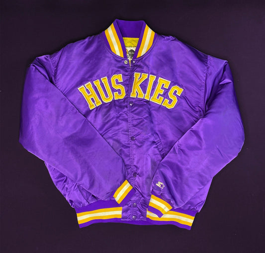 Washington Huskies 90s Starter Satin Jacket Front/Back Logos