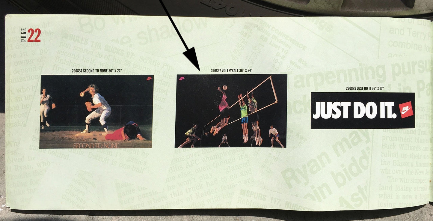 Nike Original 90s Volleyball Poster NEW