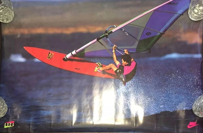 Nike Aqua Gear "Windsurfing" Poster Original 90s NEW