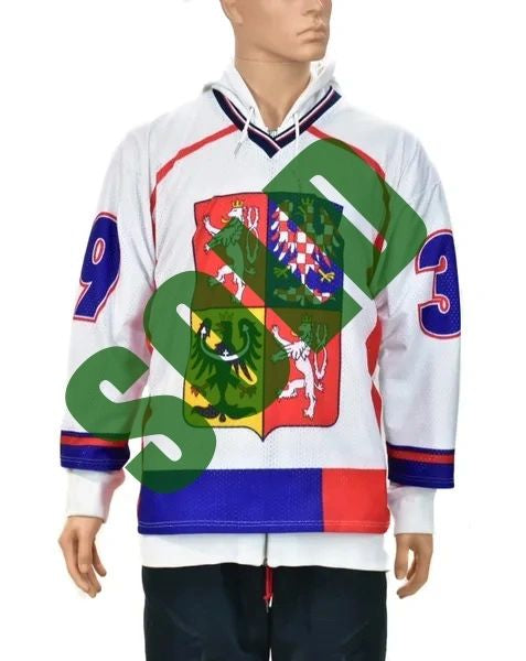 Olympics Czech Bootleg Dominik Hasek Hockey Jersey Large