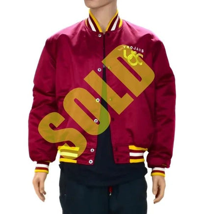 USC Southern Cal NCAA Authentic Starter Coaches Dugout Jacket Size XL