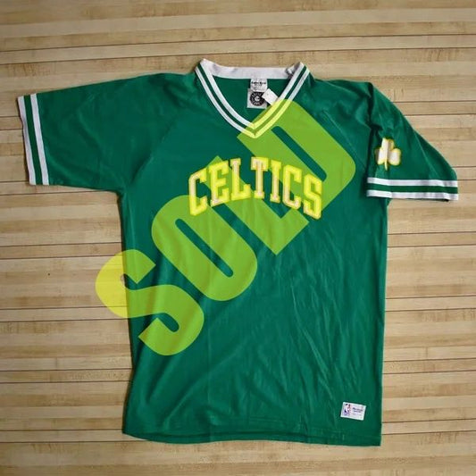 Custom "Name" Sand Knit Boston Celtics 80's Warm-up; New XXL