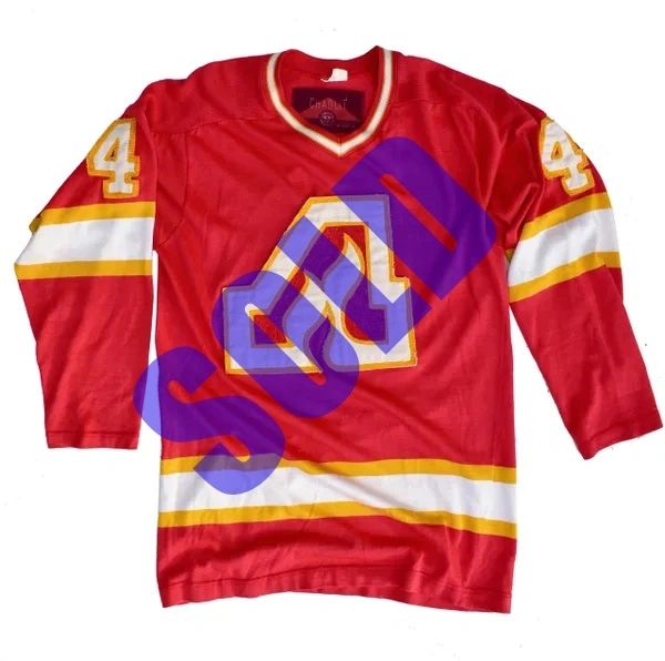 1/1 Atlanta Flames 1972 Durene Custom Chainstitched Hockey Jersey "404"