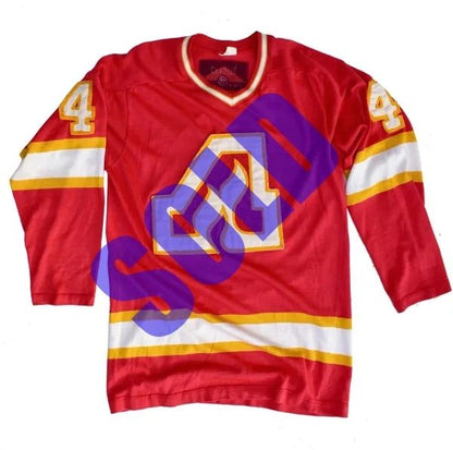 1/1 Atlanta Flames 1972 Durene Custom Chainstitched Hockey Jersey "404"