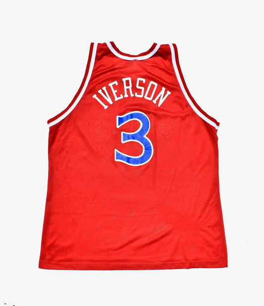 Allen Iverson Rookie Philadelphia 76ers Champion Jersey
