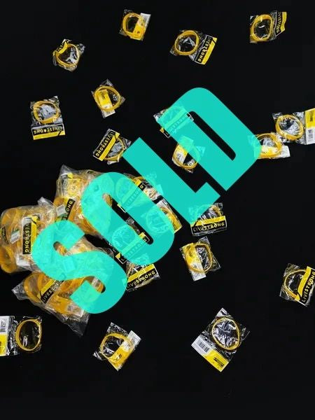 Nike Cycling Livestrong Yellow Rubber Bands 10 NEW