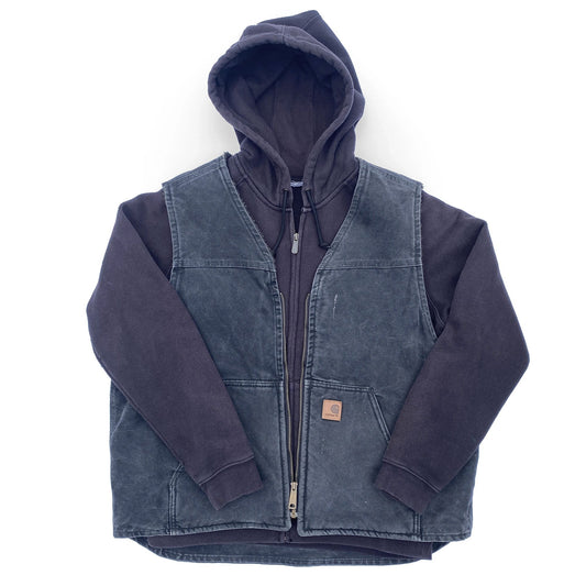Carhartt Heavy Cotton Hoody + Duck Vest Combo