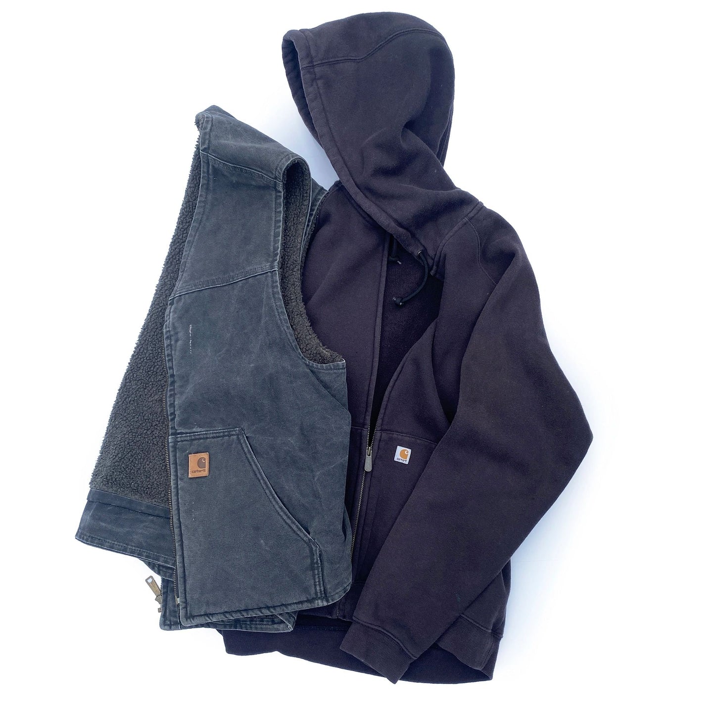 Carhartt Heavy Cotton Hoody + Duck Vest Combo