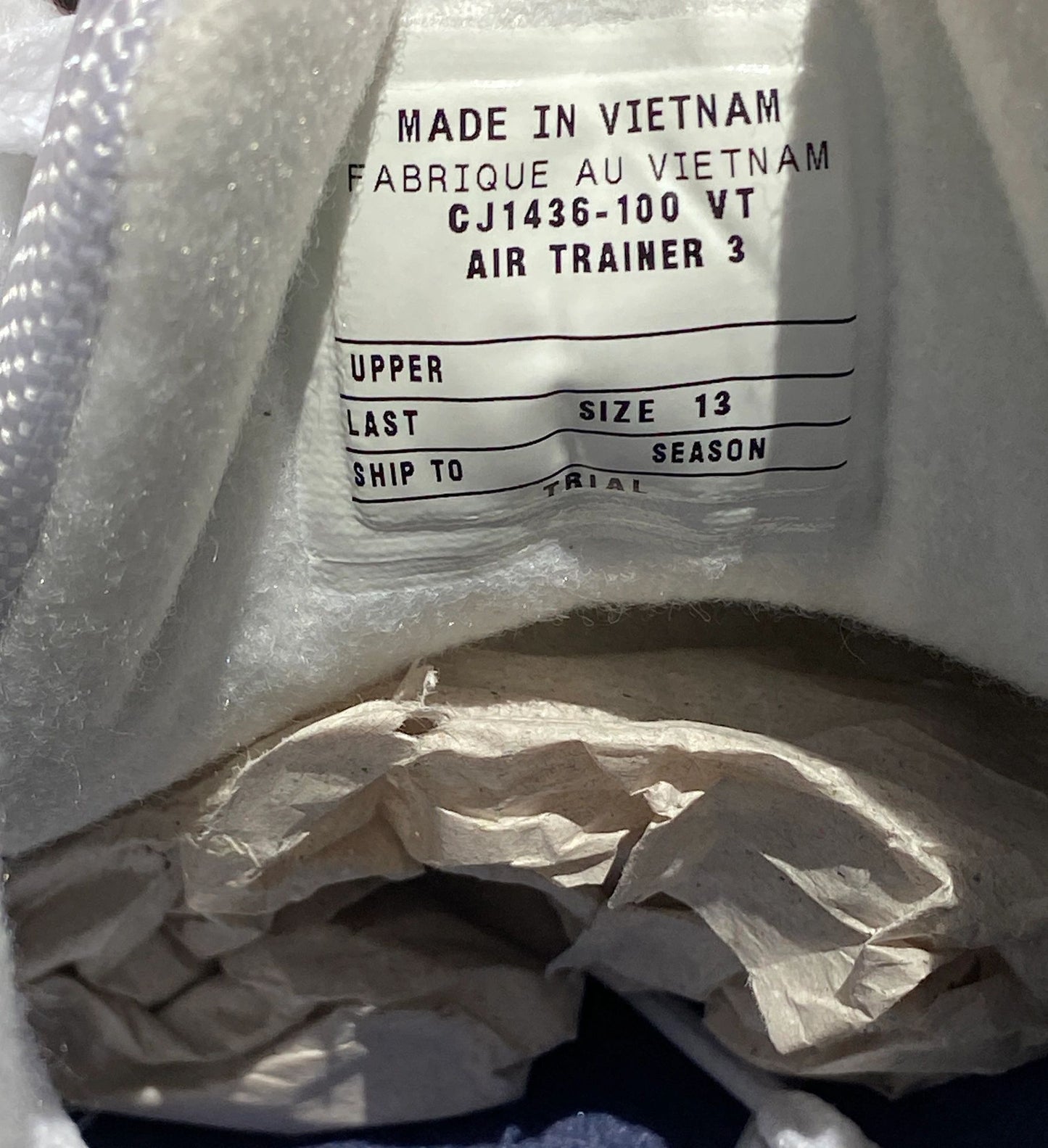 Nike Air Trainer 3 "Medicine Ball" Retro Sample