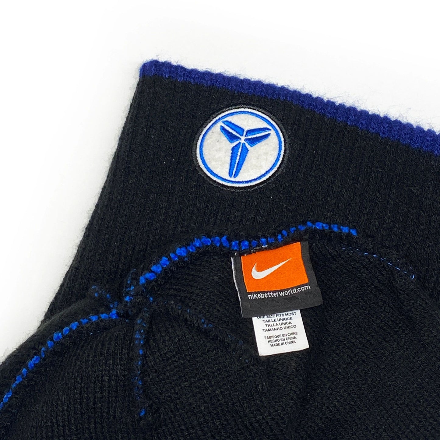 Nike Kobe 2015 Black/Blue Beanie Stocking Cap Hat