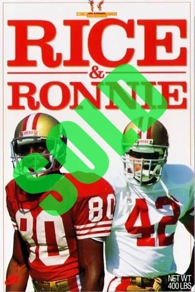 Nike Jerry "Rice & Ronnie" Lott San Francisco 49ers Original Print Poster NEW