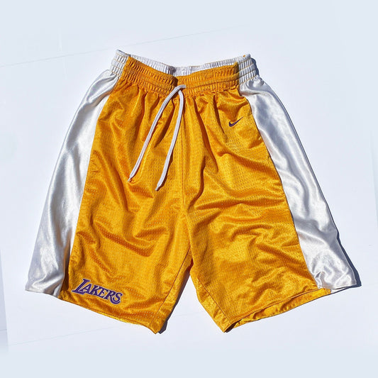 Los Angeles Lakers Nike Y2K Original Shorts + Hat Set