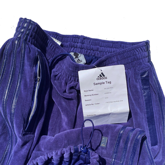 Kobe Bryant Adidas OG Sample Velour / Leather Leisure Pants