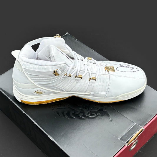 Nike Lebron 3 White/Gold 2005 PE Signed w/ Box Size 16