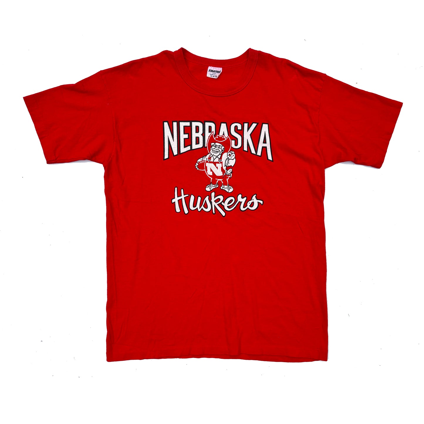 Nebraska Cornhuskers Starter Single Stitch T-Shirt Made in USA Size XL