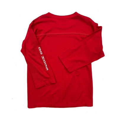 Arkansas Razorbacks 80's Raglan Sleeve Contrast Stitch Shirt "GO HOGS"