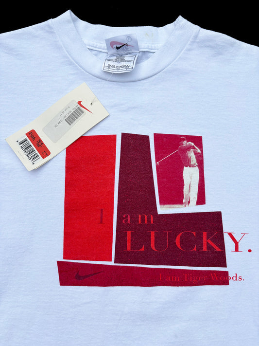 Nike "I AM LUCKY, I AM TIGER WOODS" 90's T-Shirt