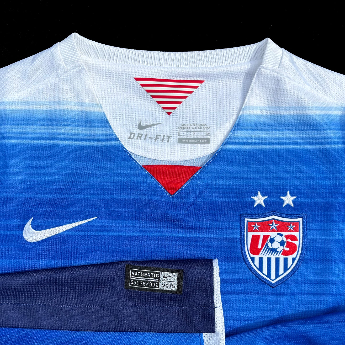 USA Soccer 2015 Womens World Cup Champions Jersey