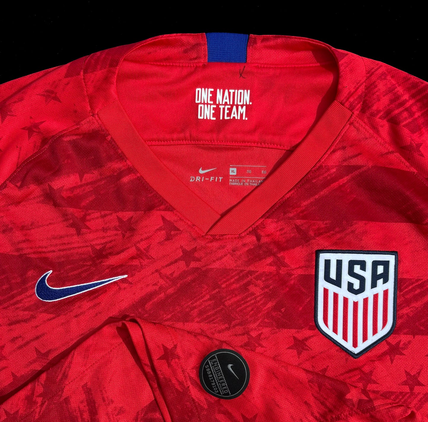 USA Soccer 2019 Authentic Dri-Fit Nike Team Jersey