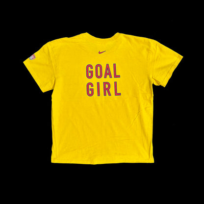 USA Soccer Mia Hamm Nike T-Shirt Made in USA "Goal Girl"