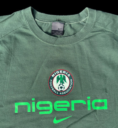 Nigeria Soccer Y2K Nike Training T-Shirt Size XL