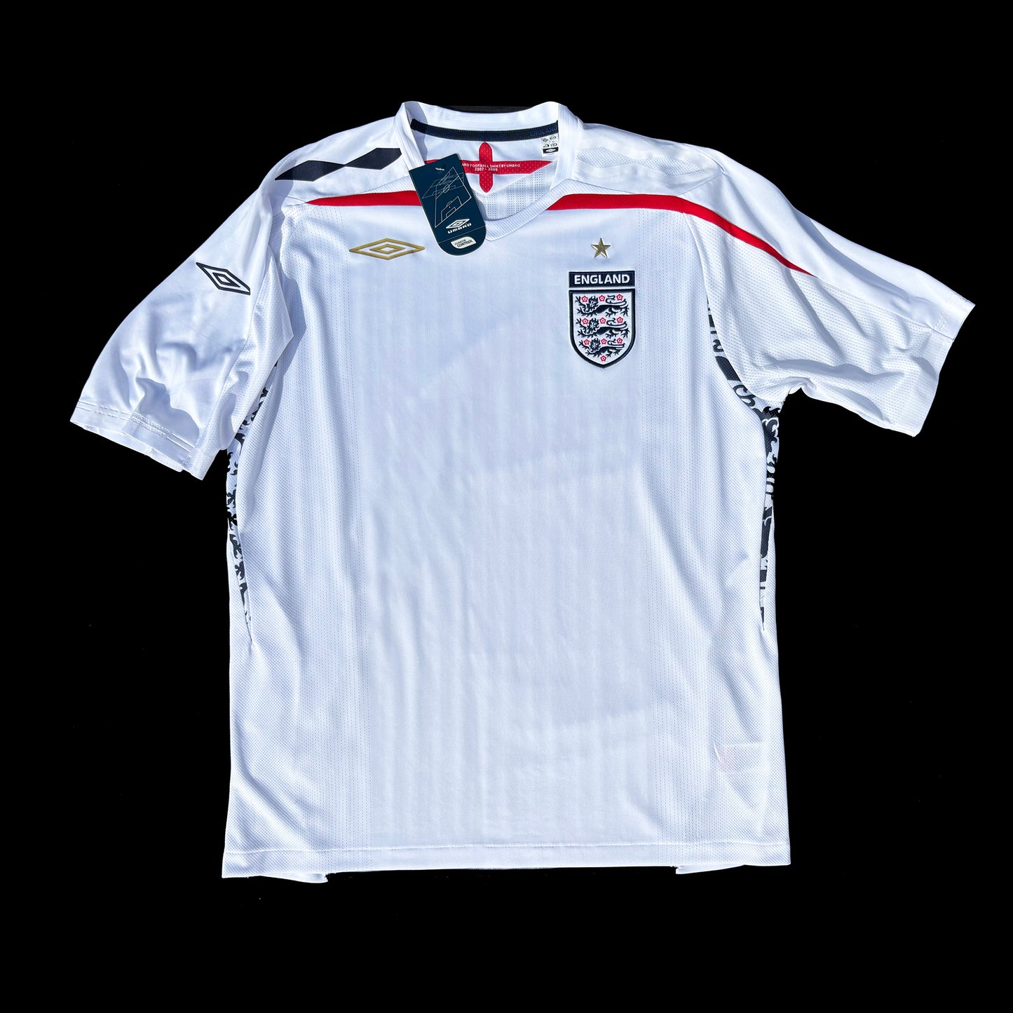 England Soccer Kit Umbro 2007-2009 Jersey NEW