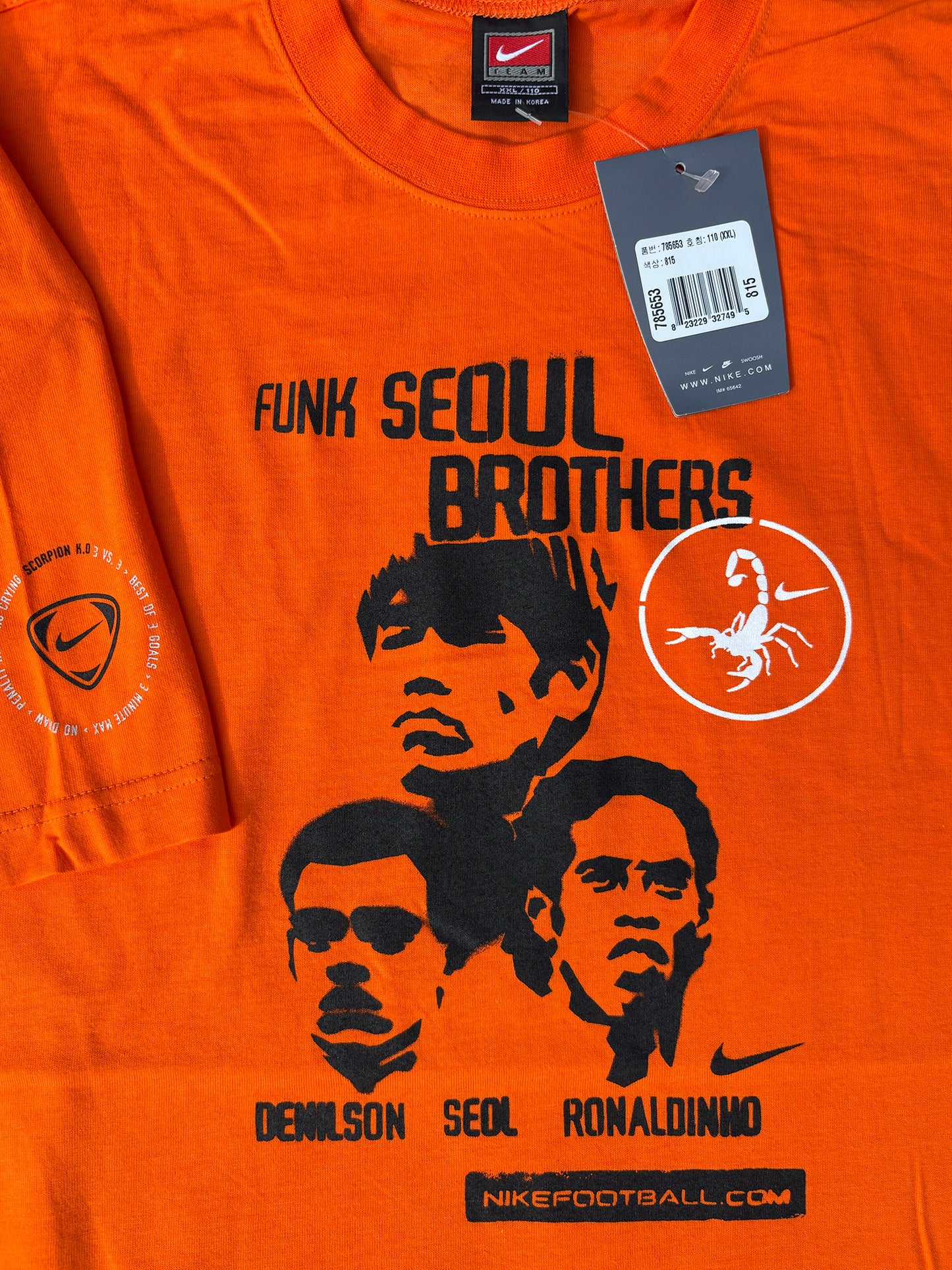 Nike 2002 Soccer World Cup Promo Ronaldinho T-Shirt NEW