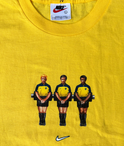 Boca Juniors 90s Nike Foosball T-shirt, Made in USA