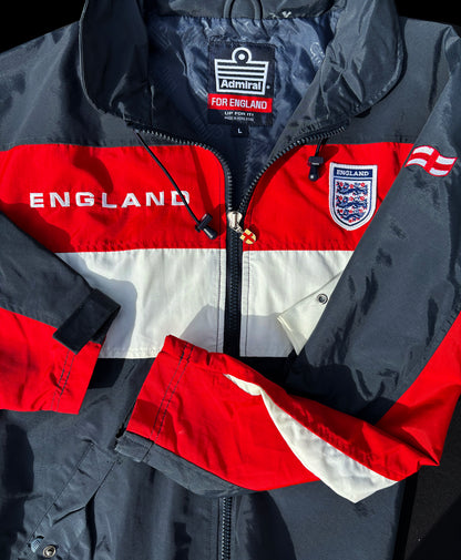 England Soccer Y2K Admiral Warm Up Jacket