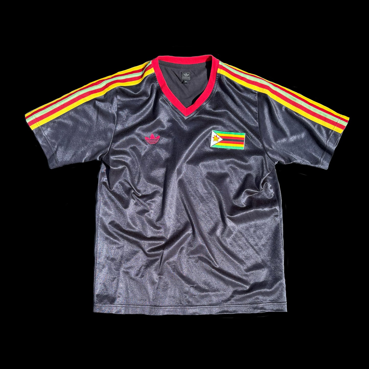 Zimbabwe Adidas Throwback Soccer Trefoil Jersey