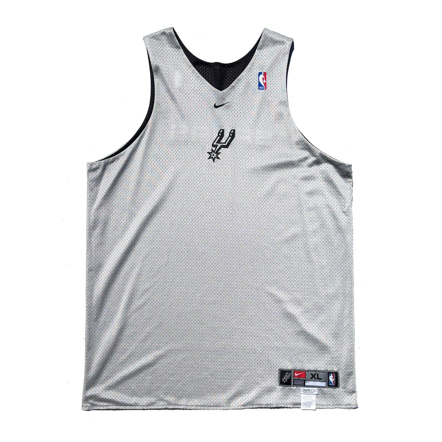 San Antonio Spurs Early 2000's Game Issued Reversible Nike Practice Jersey Size XL