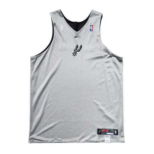San Antonio Spurs Early 2000's Game Issued Reversible Nike Practice Jersey Size XL