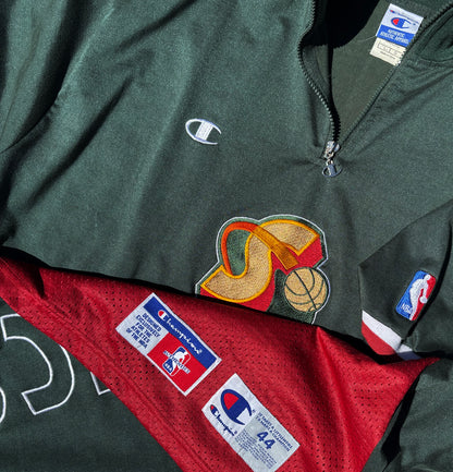 Seattle Supersonics Champion Authentic Game Shooting Shirt 44
