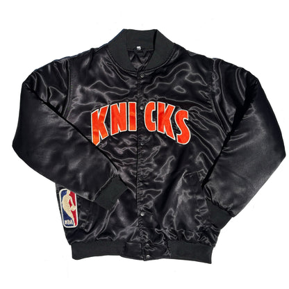 1/1 New York Knicks Quilt Lined Satin Coaches Jacket NEW