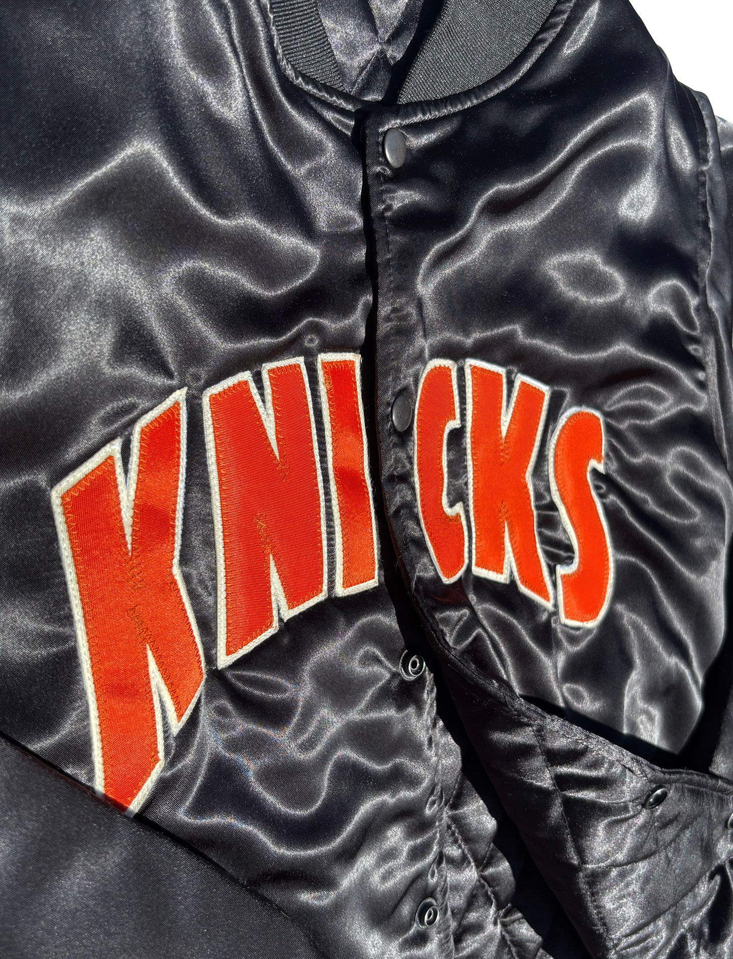 1/1 New York Knicks Quilt Lined Satin Coaches Jacket NEW