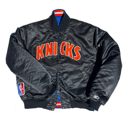 New York Knicks Starter Reversible 90's Satin Coaches Jacket XL