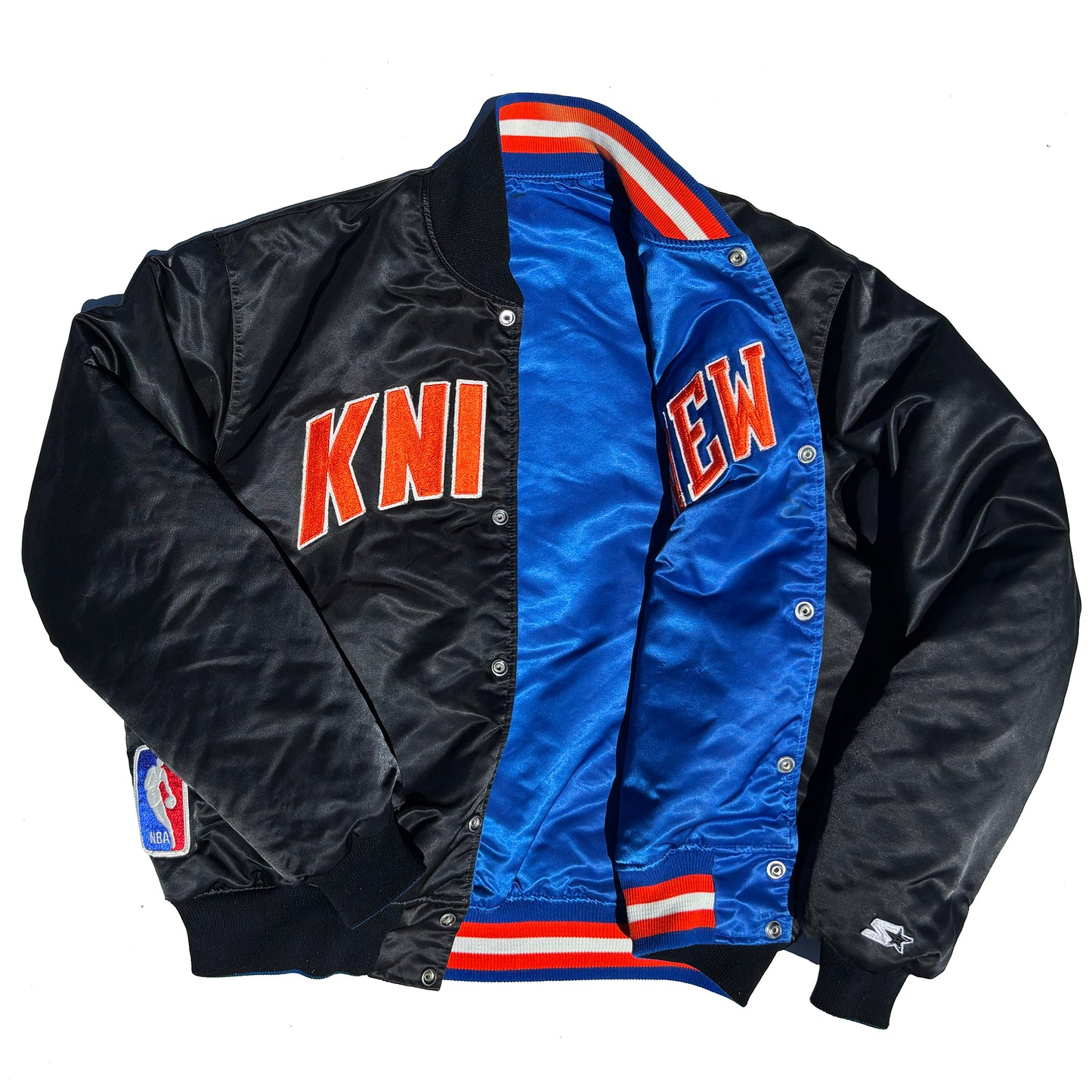 New York Knicks Starter Reversible 90's Satin Coaches Jacket XL