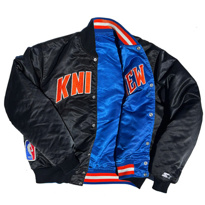 New York Knicks Starter Reversible 90's Satin Coaches Jacket XL