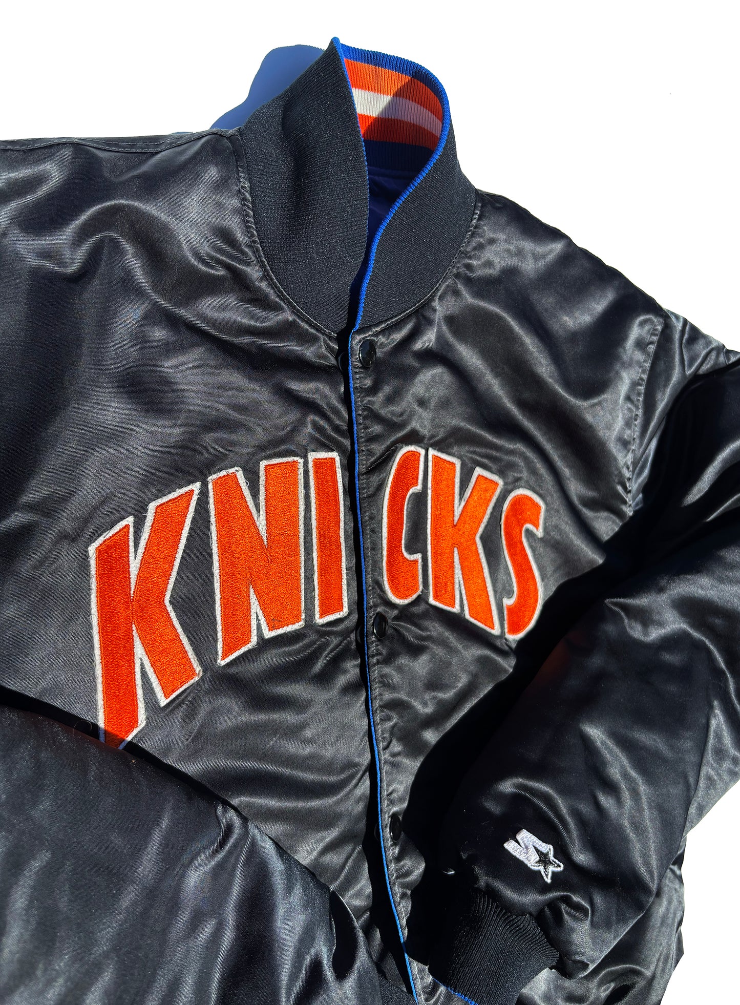 New York Knicks Starter Reversible 90's Satin Coaches Jacket XL