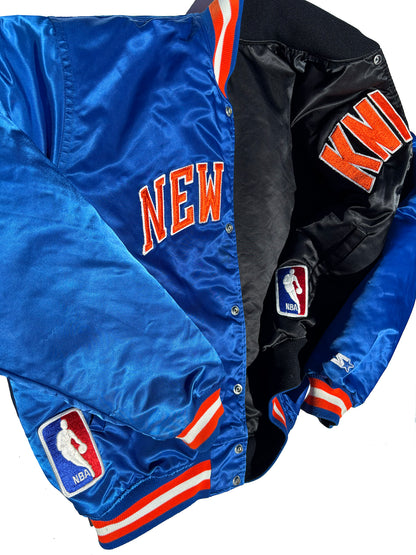 New York Knicks Starter Reversible 90's Satin Coaches Jacket XL
