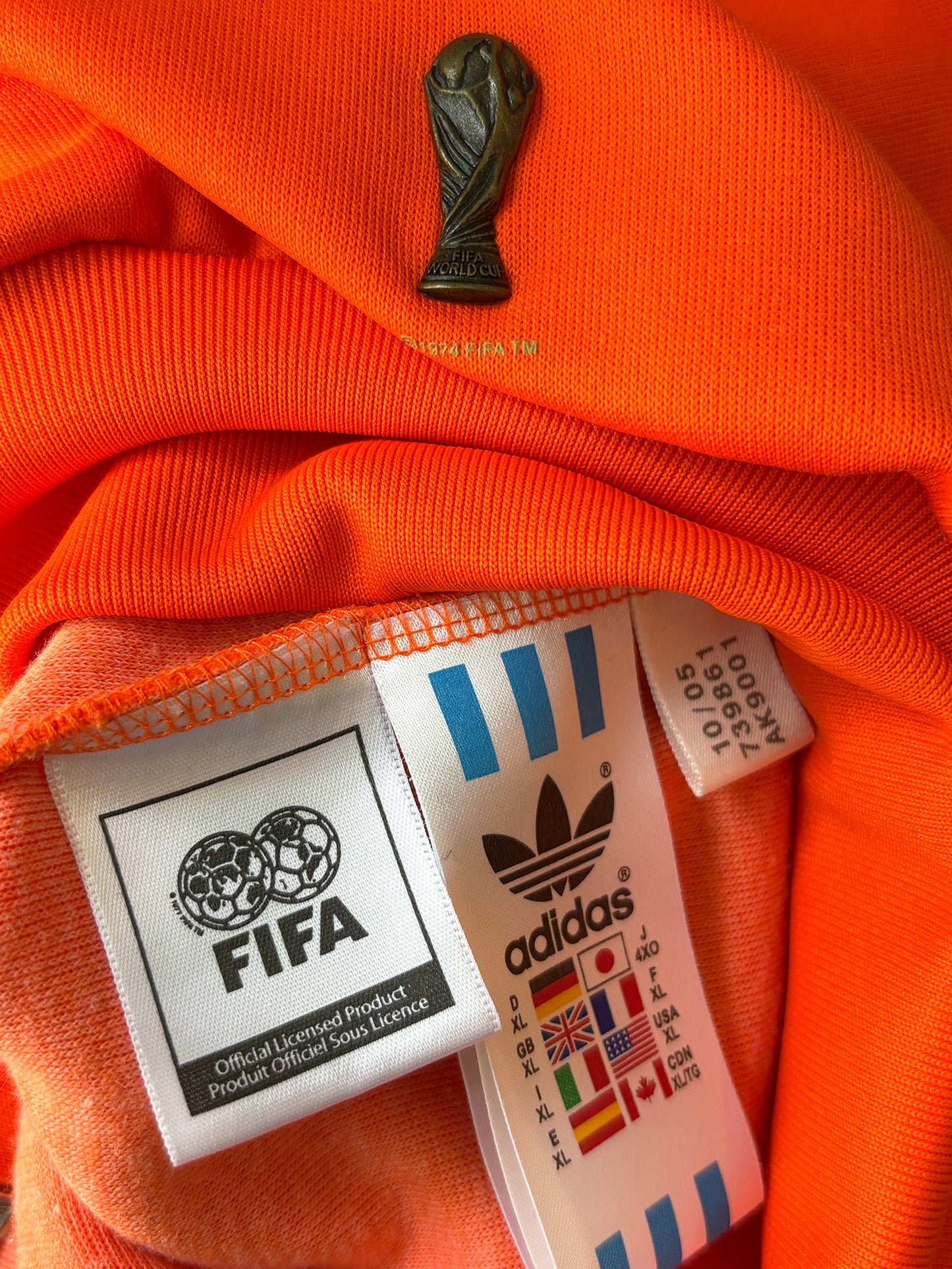 Netherlands 1974 World Cup Adidas Warm Up Track Jacket