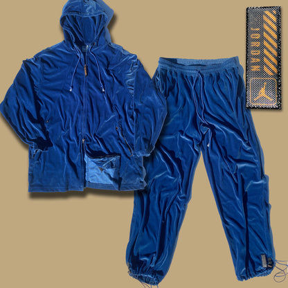 NIKE Air Jordan Velour Track Suit Jacket & Pants Y2K Size 3XL
