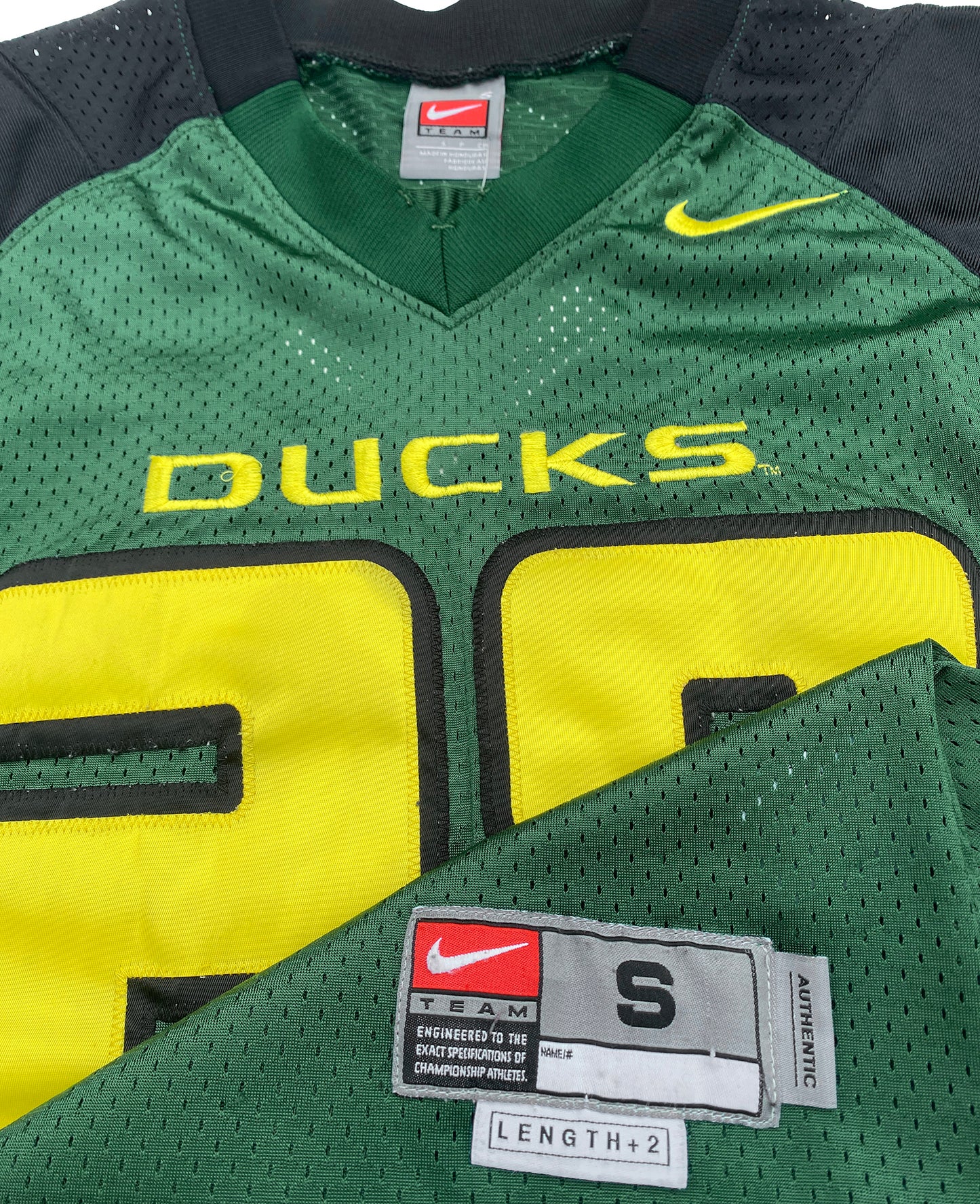University Oregon UO Ducks Jonathan Stewart Diamond Plate Authentic 2005-07 Jersey